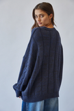 Oversized Cable Knit Sweater back