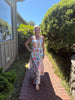 PRINTED SLEEVELESS SLIM FIT BEACH DRESS