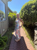 PRINTED SLEEVELESS SLIM FIT BEACH DRESS