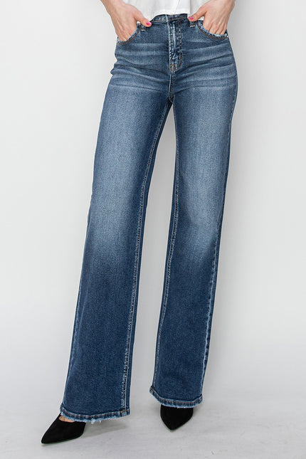 High Rise-Straight-Jeans
