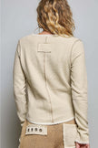 Bobbi Vintage Overlock Trim Knit Top