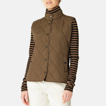 Ilse Jacobsen Beat01 Quilted Short Vest nut