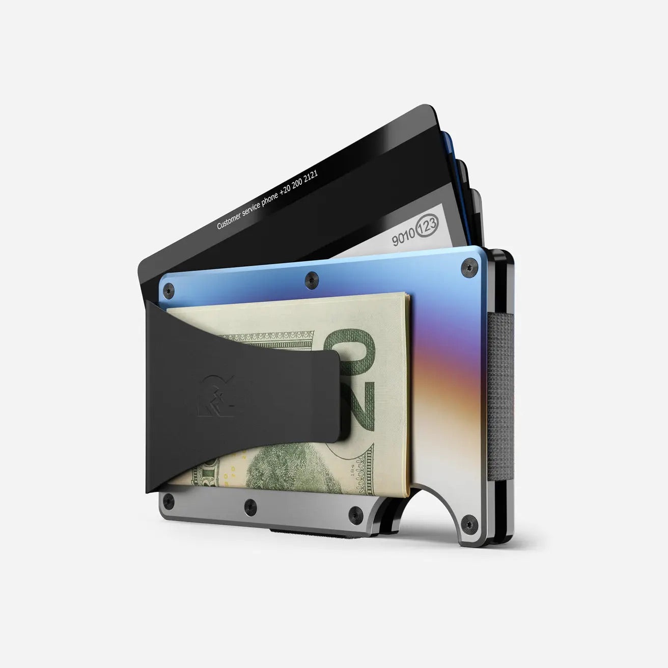 Ridge Wallet | Burnt Titanium-Money Clip