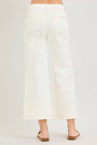 Elli Mid Rise Crop Flower Pants, cream-back