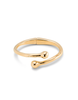 18K gold-plated bracelet with inner spring| Medium