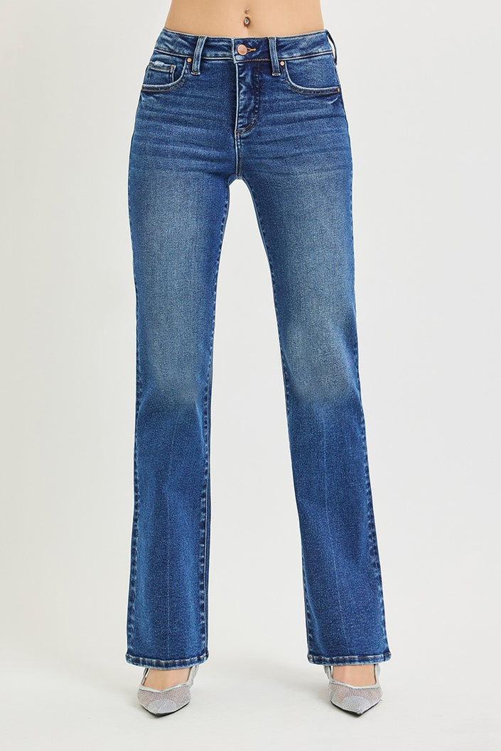 TC High Rise Straight Jean-Stretchy
