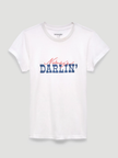 Darlin SS T-Shirt Bright White