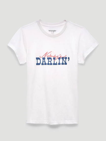 Darlin SS T-Shirt Bright White
