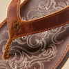 PANIOLO Womens Leather Flip Flops stich detail