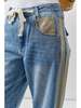 Contrast Line Detail Slouchy Straight Jean