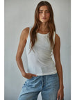 Knit Ribbed Round Neck Tank