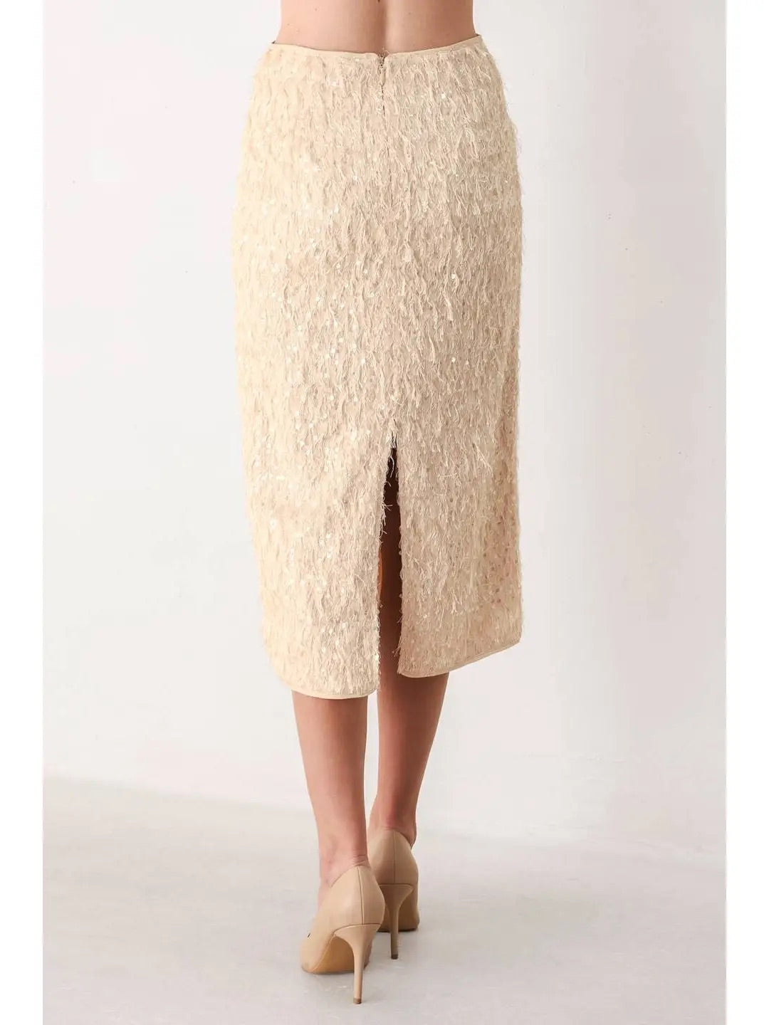Gatsby Eyelash Pencil Skirt