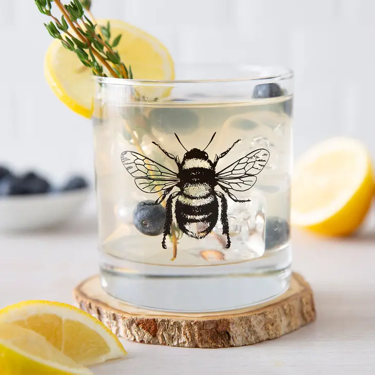 Bee  Whiskey Glass