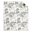 Winter Sleigh Ride Quilted Throw Green
