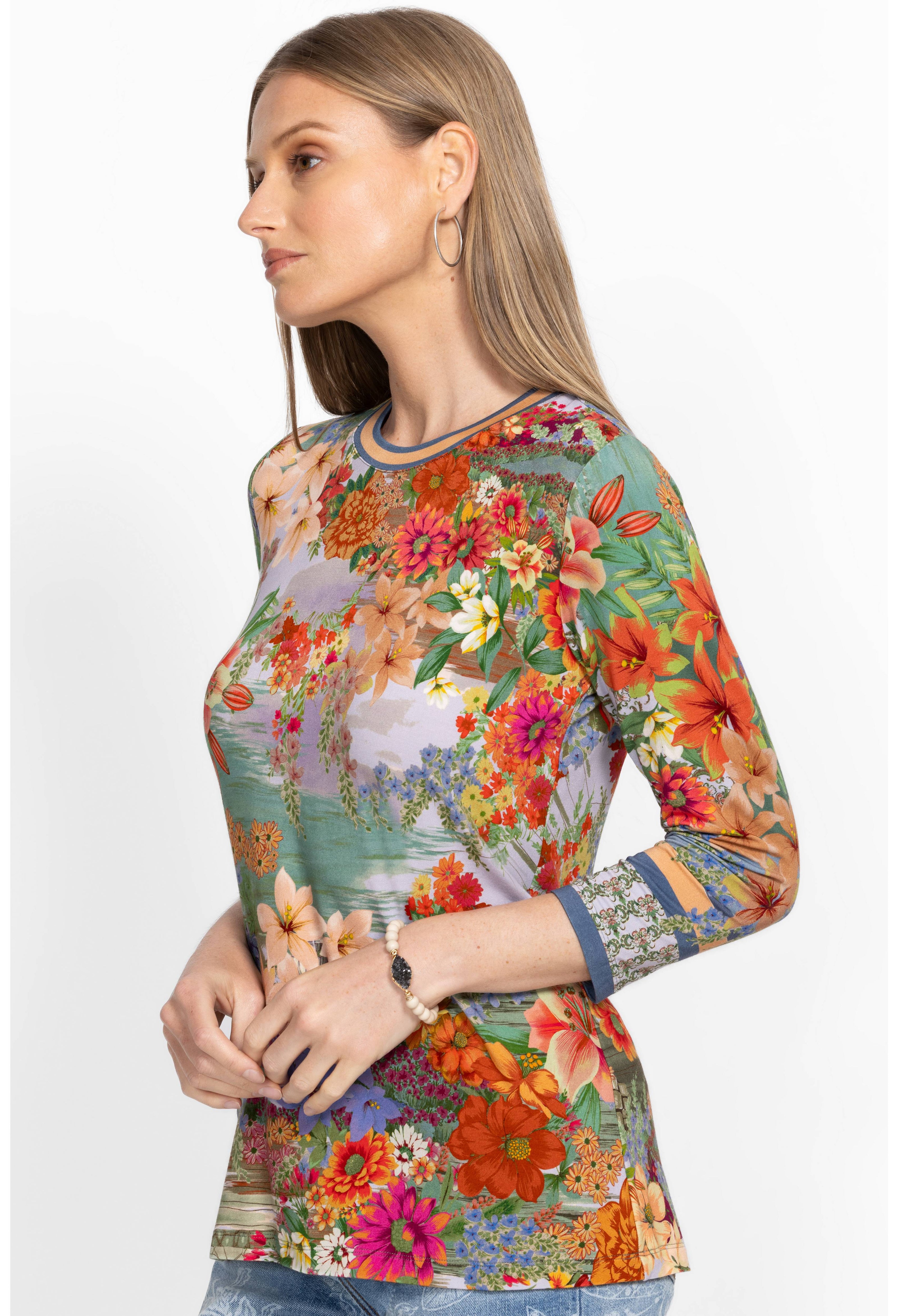 THE JANIE FAVORITE 3/4 SLEEVE CREW