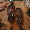 PANIOLO Womens Leather Flip Flops