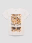 Women's Long Live Cowboys Tee, egret-front