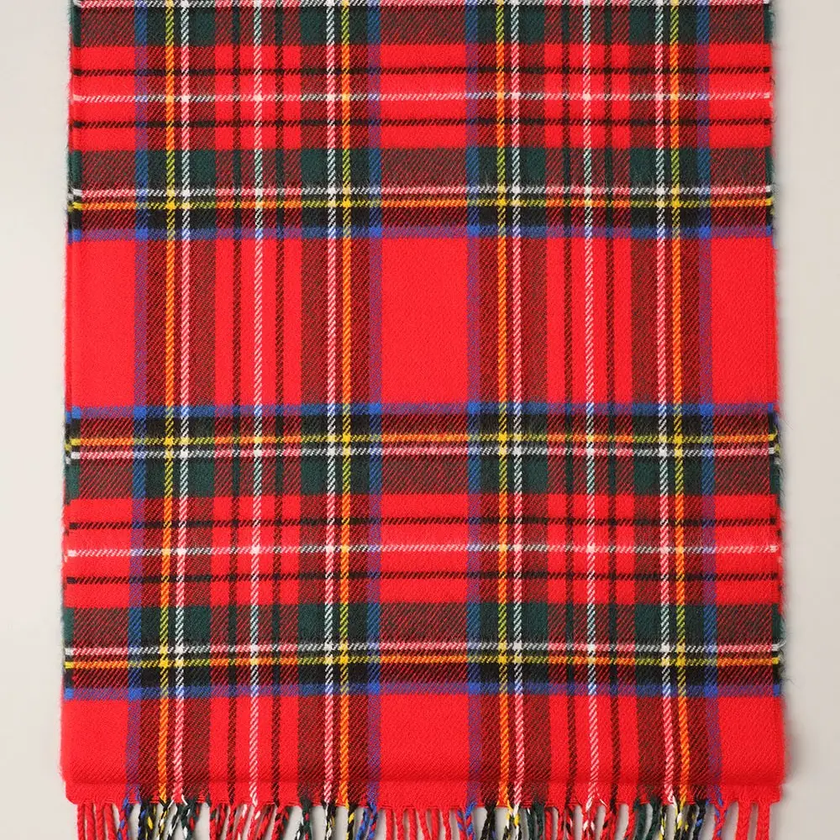 Softer Than Cashmere Plaid Scarf red