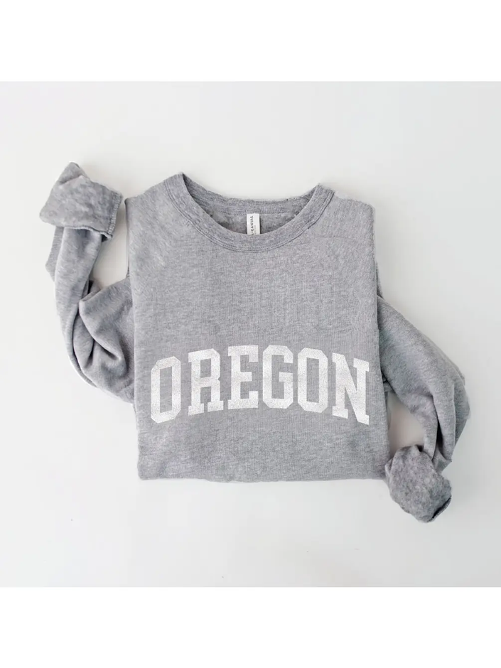 OREGON Graphic Sweatshirt heather grey