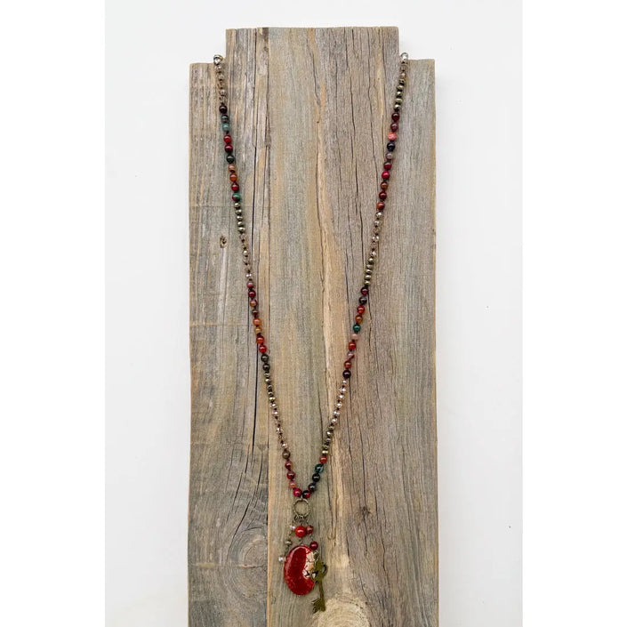 Suki Necklace - Fire Agate