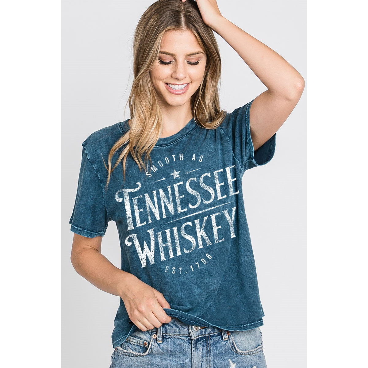 Tennessee Whiskey Mineral Top navy front
