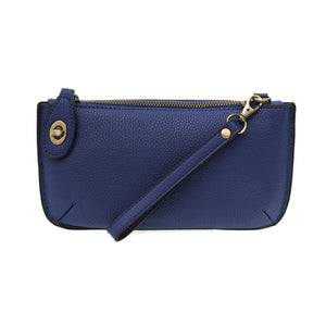 Joy Mini Crossbody Wristlet Clutch dark cobalt front