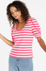 Half Sleeve Scoop Neck Knit Top