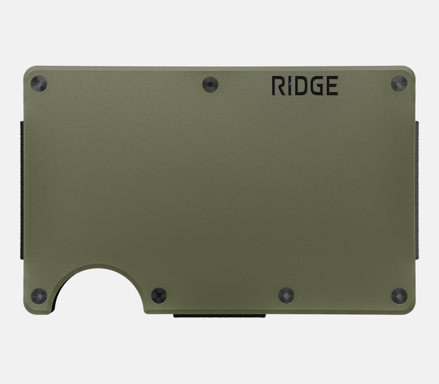 Ridge Wallet - Matte Olive Money Clip - Money Clip