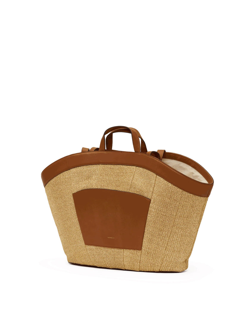 Resort Tote, raffia-back