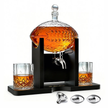 Football Decanter Set with 2 Whiskey & Wine Glasses | 1400mL