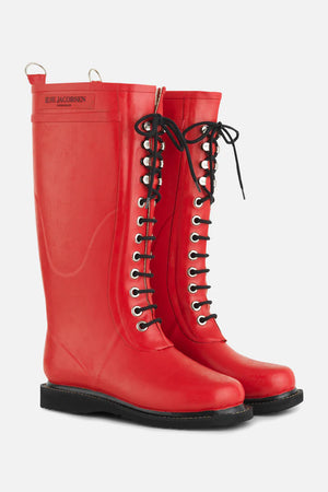 Rub1 Classic Tall Rain Boot | Classic Colors deep red