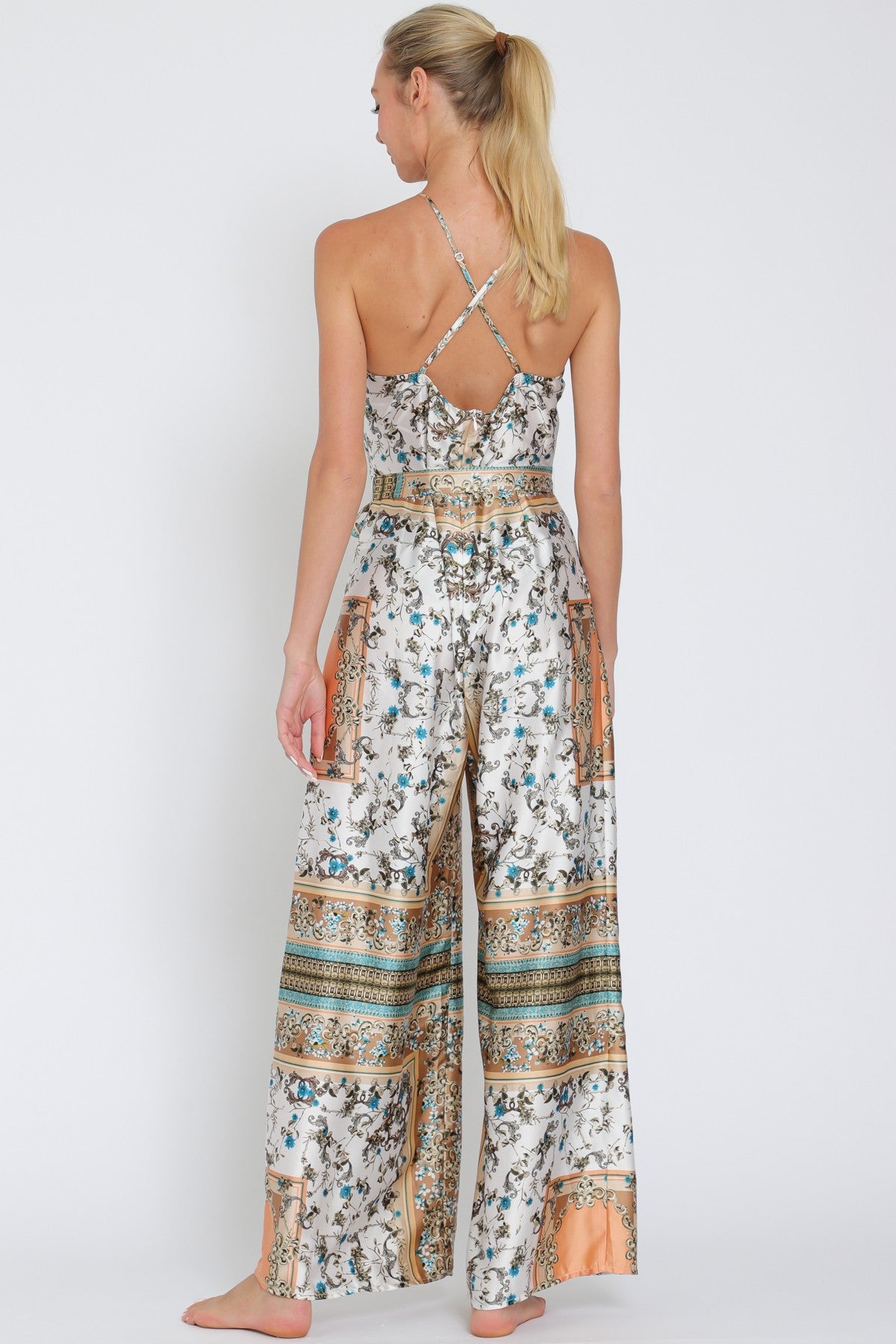 2 thin strap halter scarf back