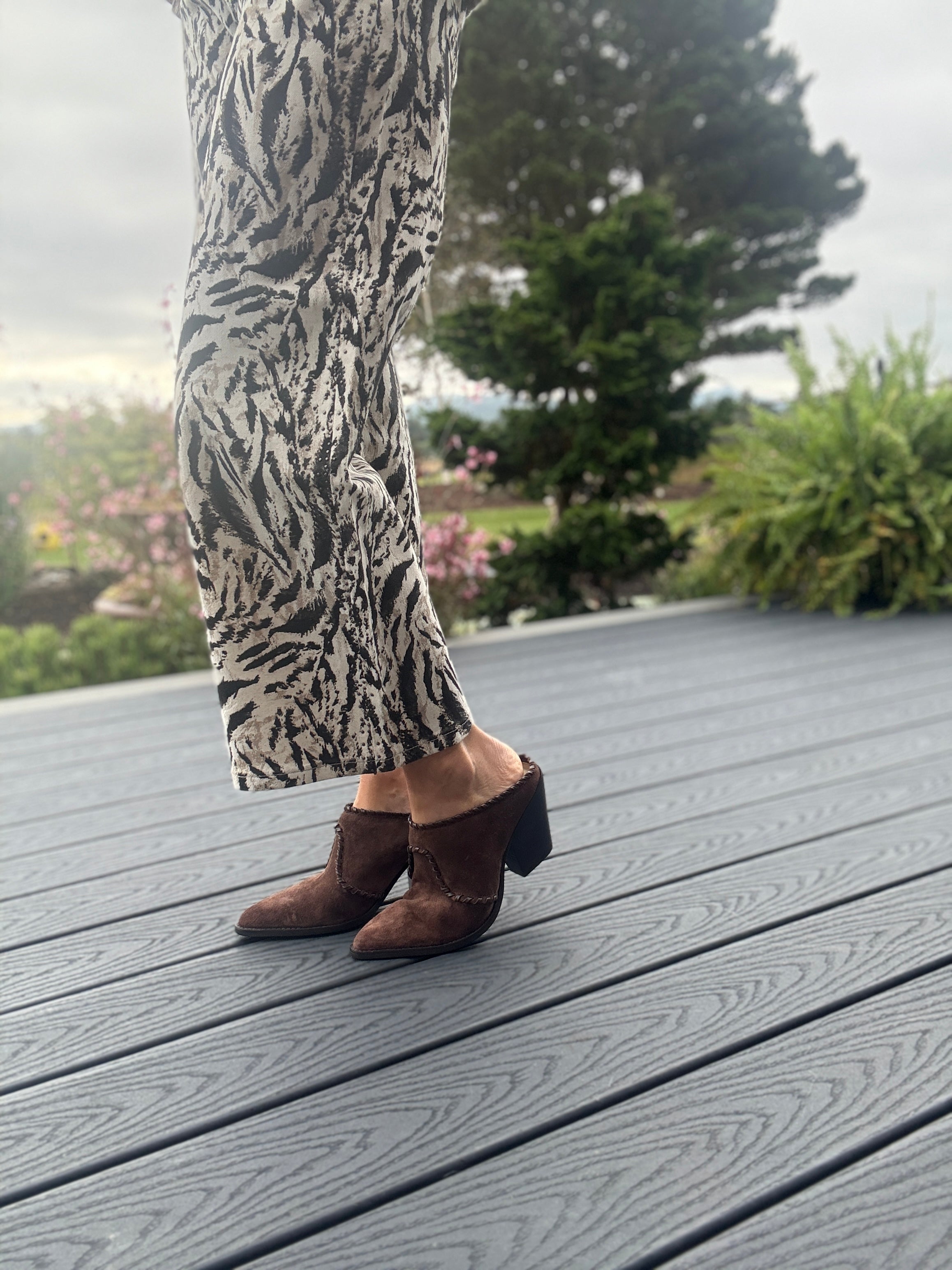 Jolyn Heels brown suede side