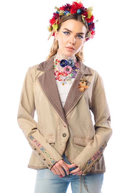 Colonel jacket taupe front
