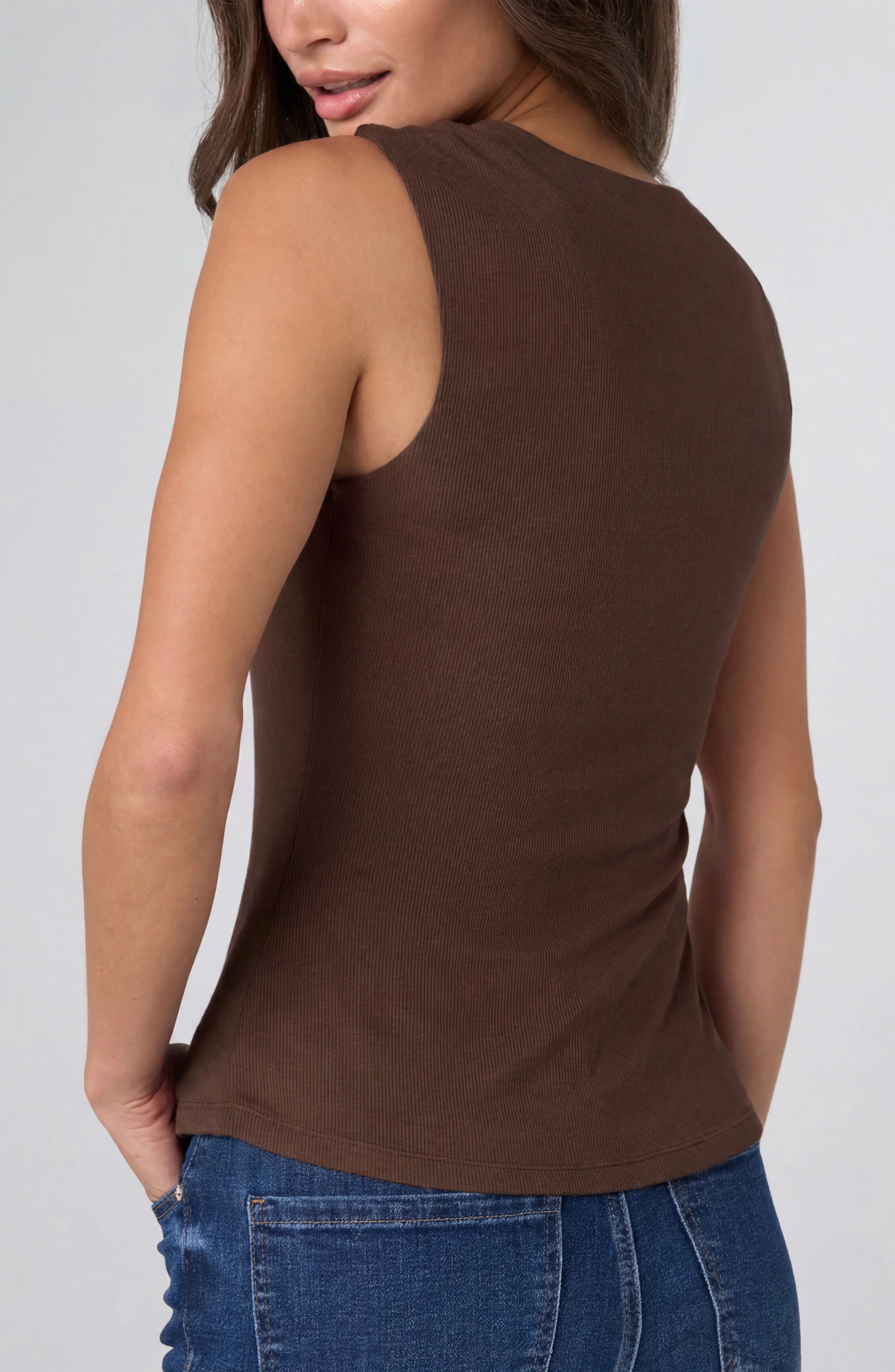 The Darleene Built In Bra Knit Top