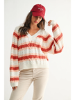 Sunset Stripe Chunky Knit Sweater -
