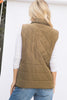 Light Weight Polyfill Quilted Vest army back