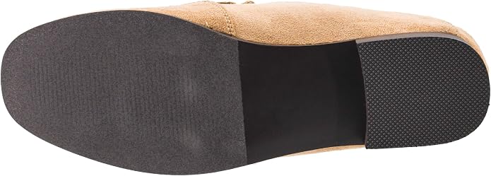SHES A KEEPER, camel faux suede-sole