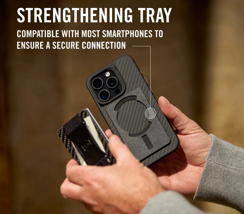 Ridge Wallet For MagSafe - Alpine Navy - Cash Strap