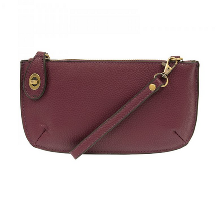 Joy Mini Crossbody Wristlet Clutch Plum