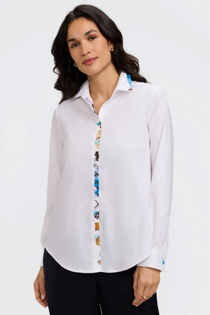 charlie ls trop trim shirt white front