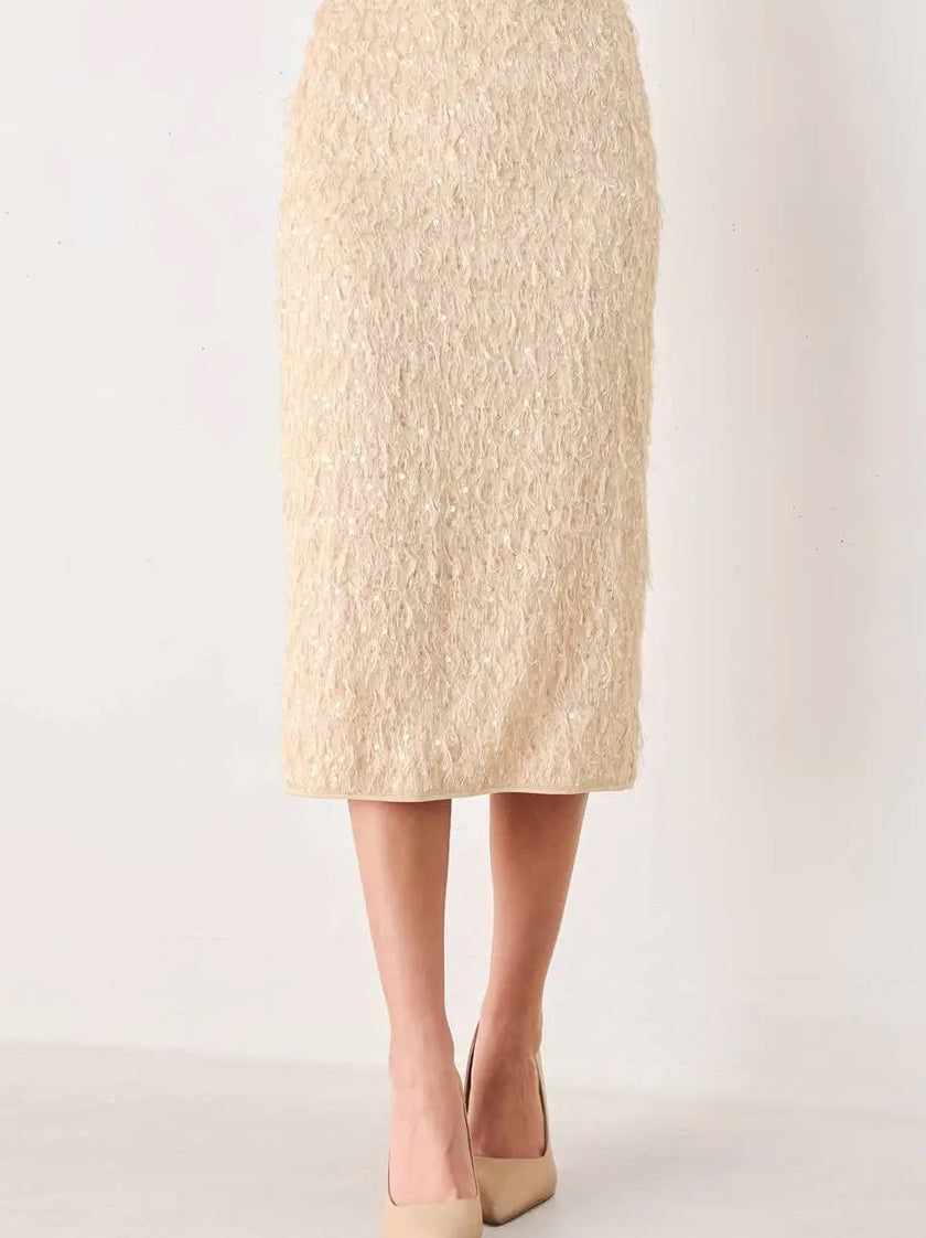 Gatsby Eyelash Pencil Skirt