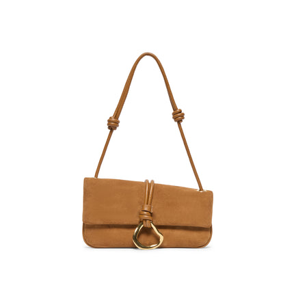 Balen Leather Shoulder Bag | Pecan front