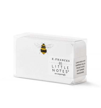 Little Notes Boxed Set of 85 Mini Note Cards bee little
