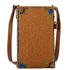 Garden Groove Ivory Guitar with Flowers Beaded Crossbody