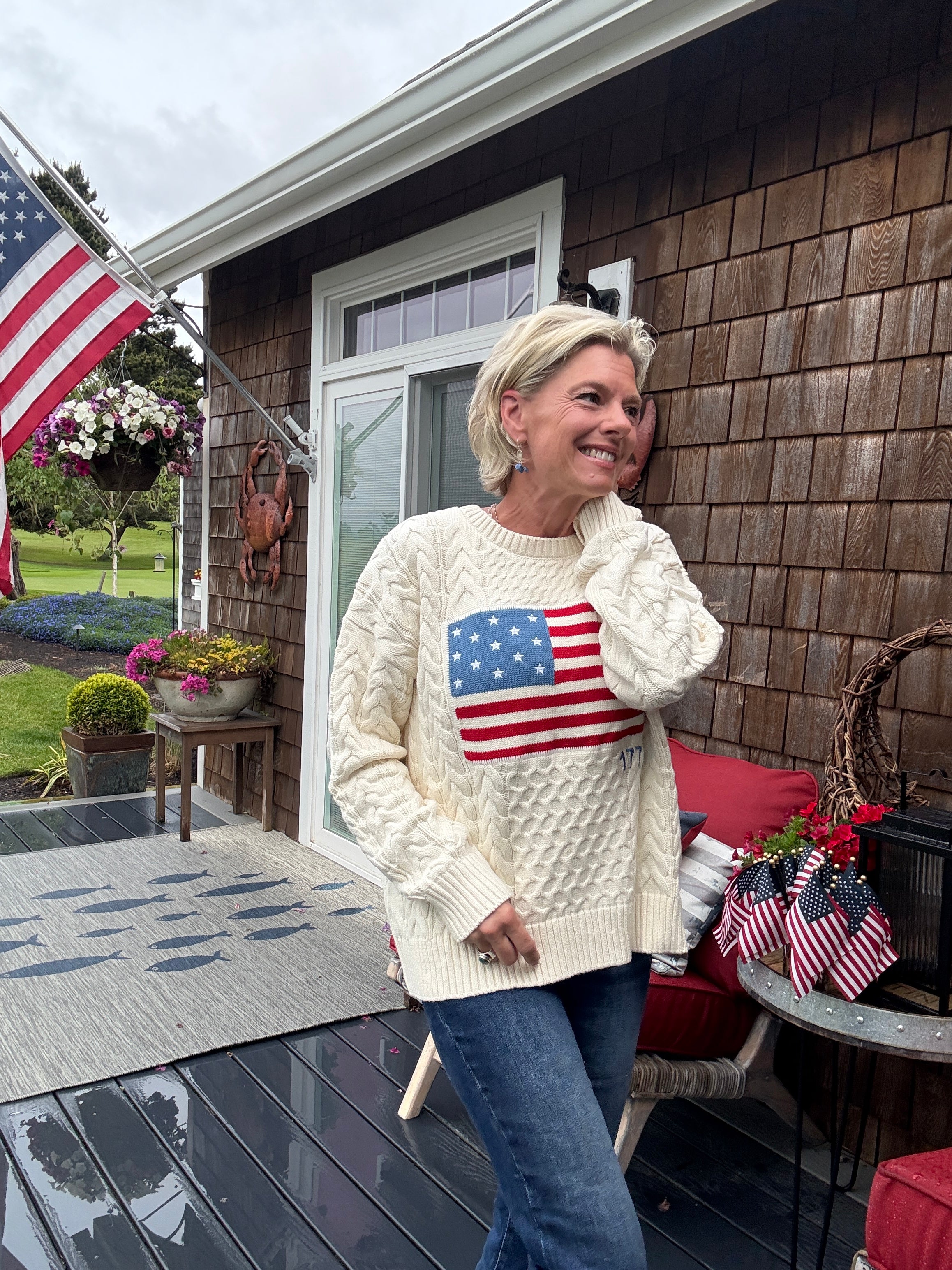 1776 Cable Knit Sweater