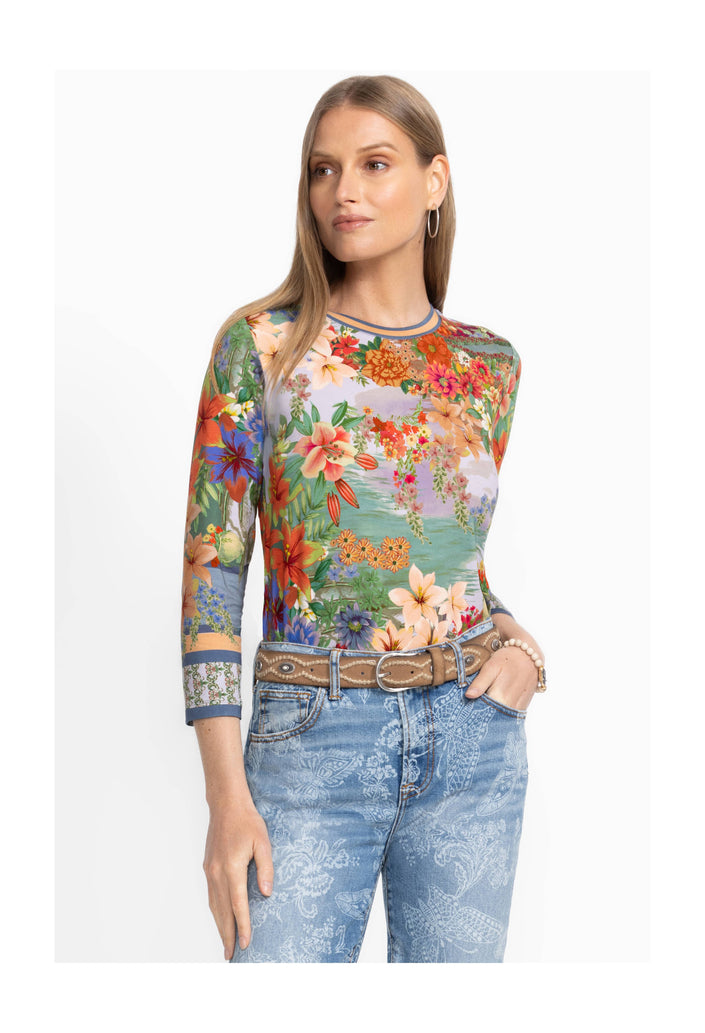 THE JANIE FAVORITE 3/4 SLEEVE CREW