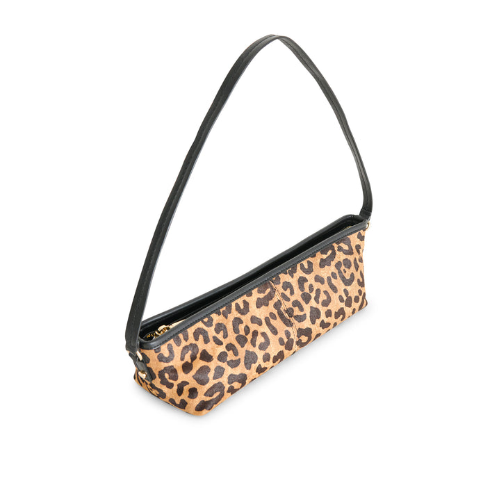 Savaii Elongated Shoulder Bag | Leopard side/front