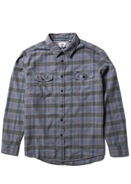 Vissla Mens Central Coast LS Flannel | Midnight