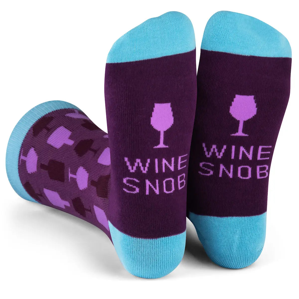 Fun Saying Socks Wine Snob feet